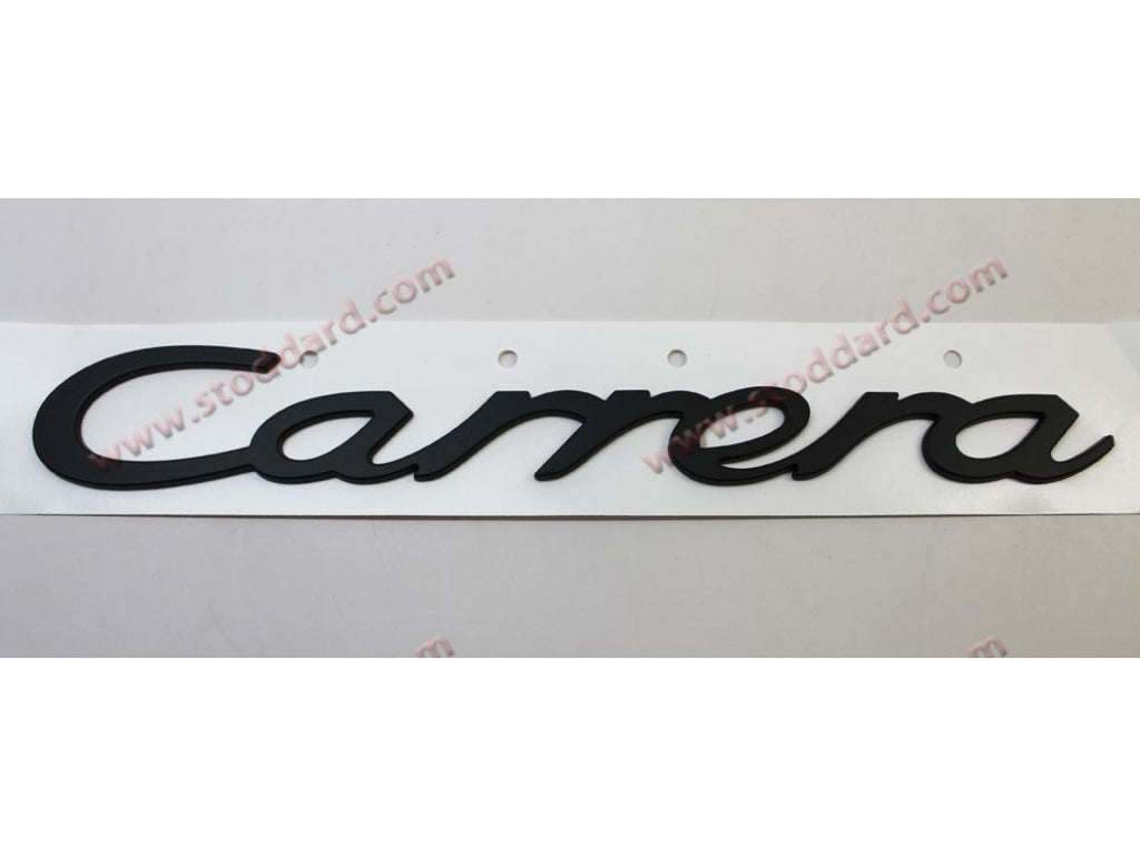 Carrera Engine Lid Badge, Black