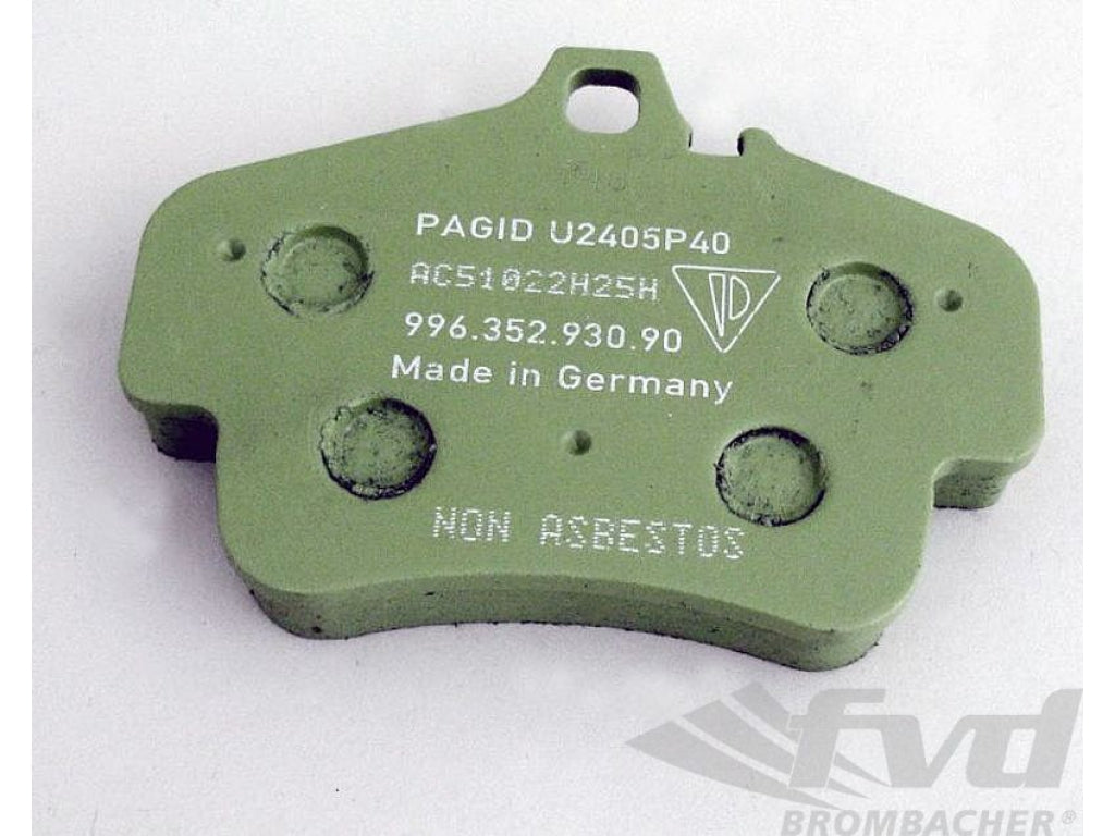 Brake pad 996 GT3 cup rear