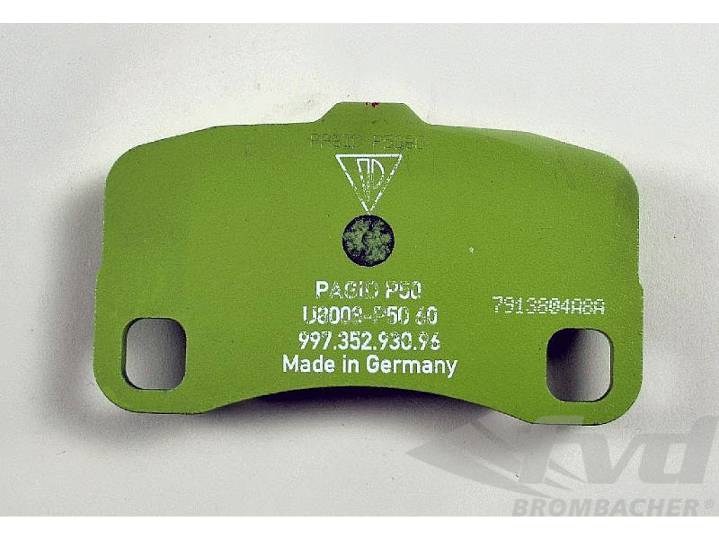 Brake pad rear 997 GT3 Cup 07- (1 pc.)
