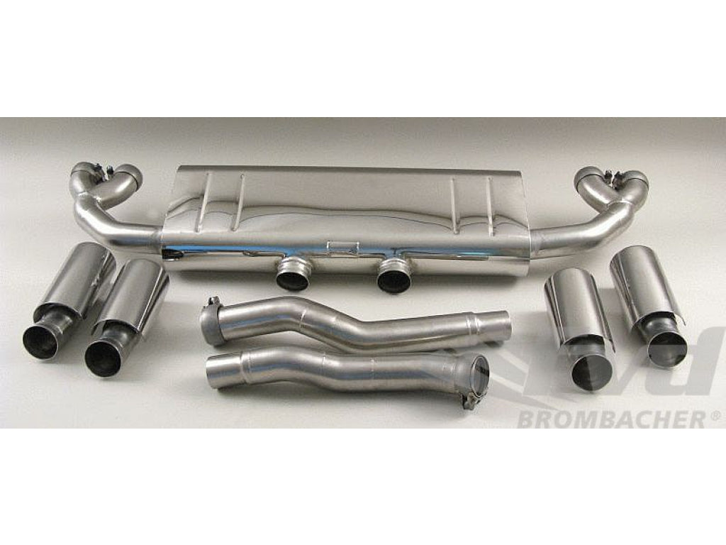 958 Cayenne (V6) Sport Muffler Brombacher incl. 2 x 100mm endtips (Sound)
