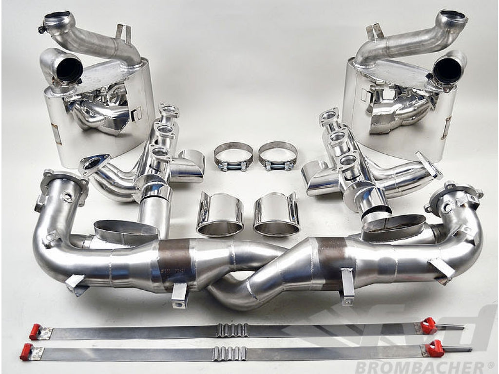 Exhaust System 993 Turbo / GT2 - STREET - 200 Cell Catalytics - With Heat