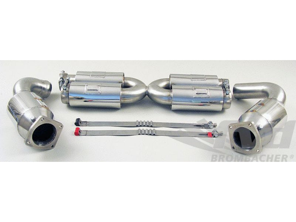Sport Muffler 997 GT2 +650PS (Sound Version), Stainless Steel, 200 Cell HD Cats
