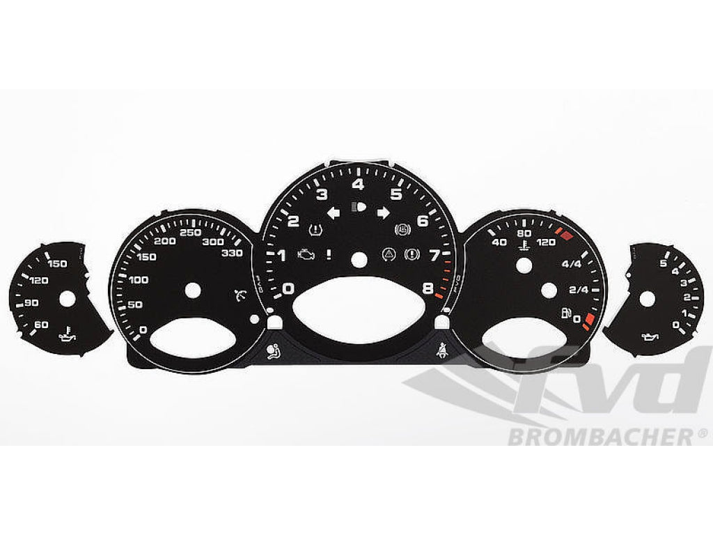 Gauge Faces black 997 Km/h, Shifter