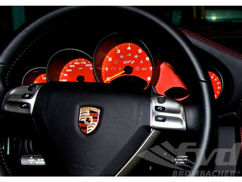 Gauge Faces guards red 997 Km/h Tiptronic