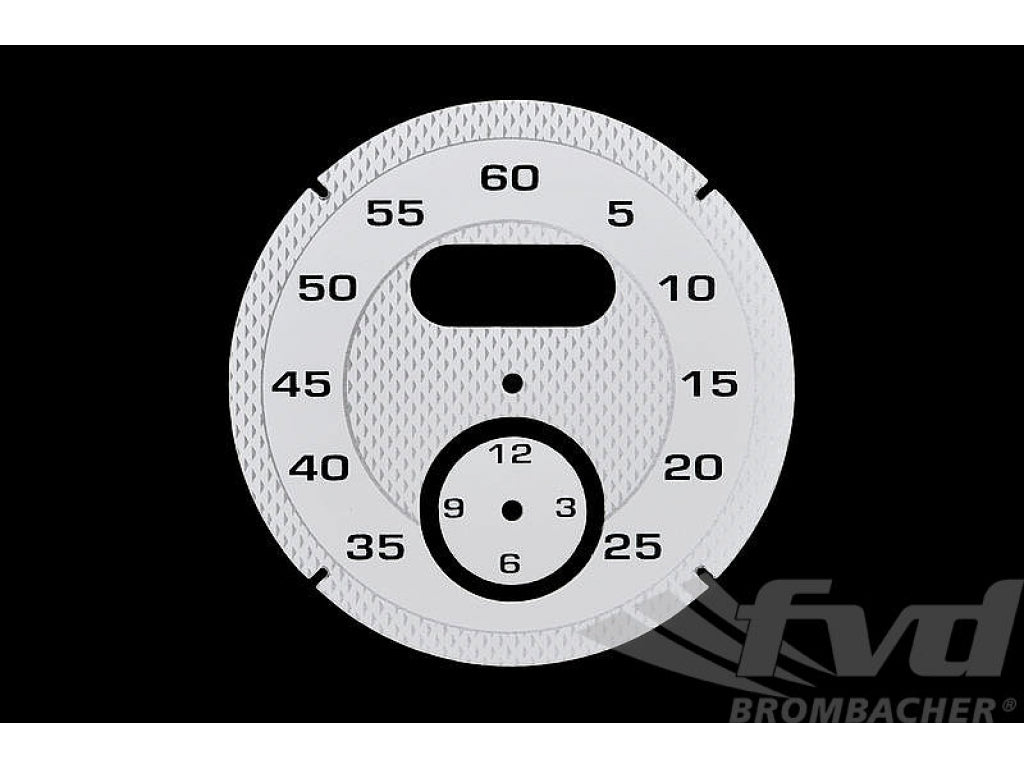 Sport Chrono Instrument Face - White - Diamond Pattern