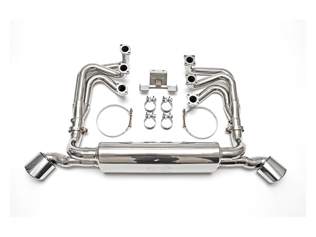 Fabspeed RSR Header Muffler Kit Without Heat with Tips without Sport Cats
