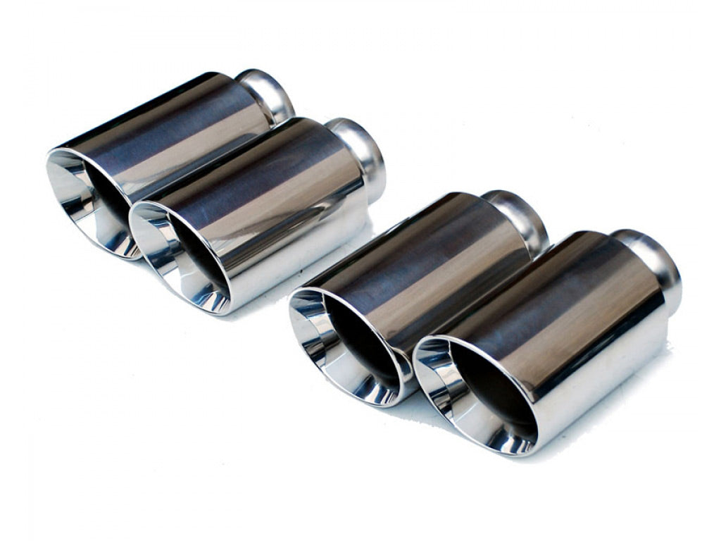 Fabspeed Deluxe Quad Style Tips|Polished Chrome