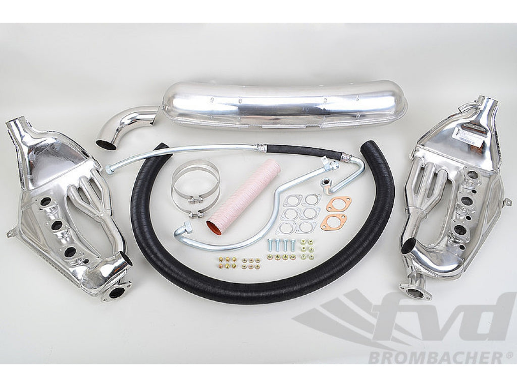 Free Flow Exhaust 911 1976-83 - Sport - With Heat - Single Outlet - o 84 mm Tip - Not US SC 80-83