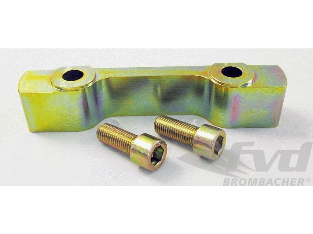Brake Adapter for Turbo Big Red Caliper 964 C2 / C4 / 968 CS - Steel - Gold Galvanized