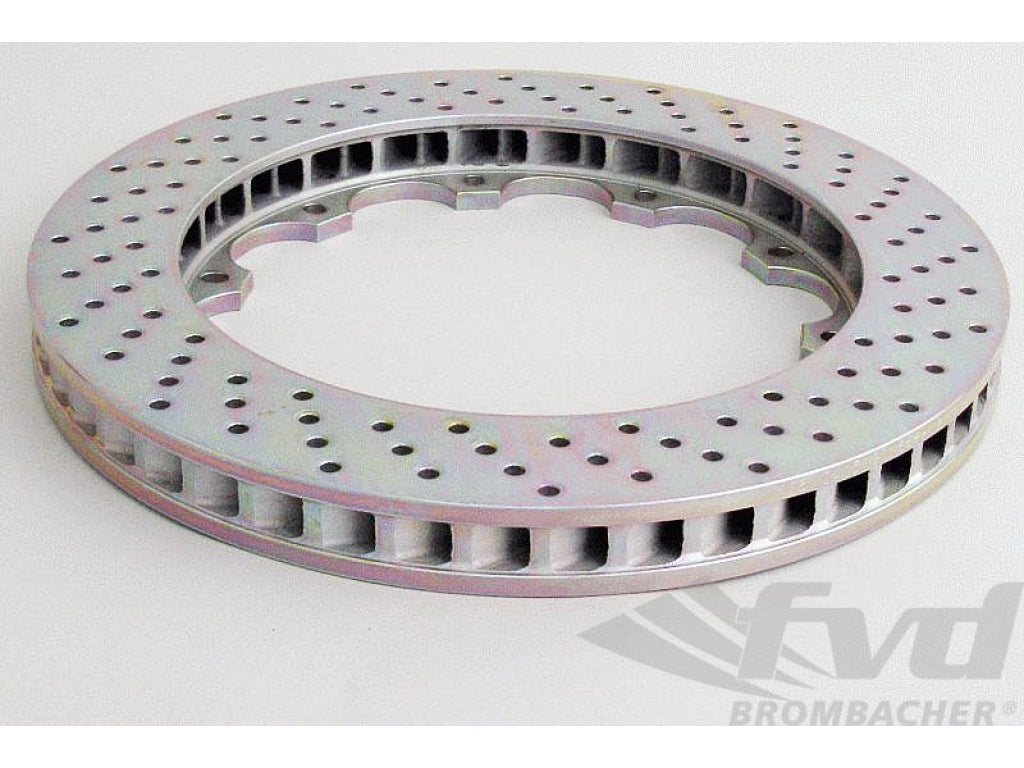 Brake Disc - RIGHT - BREMBO - DRILLED - 355 x 32 mm
