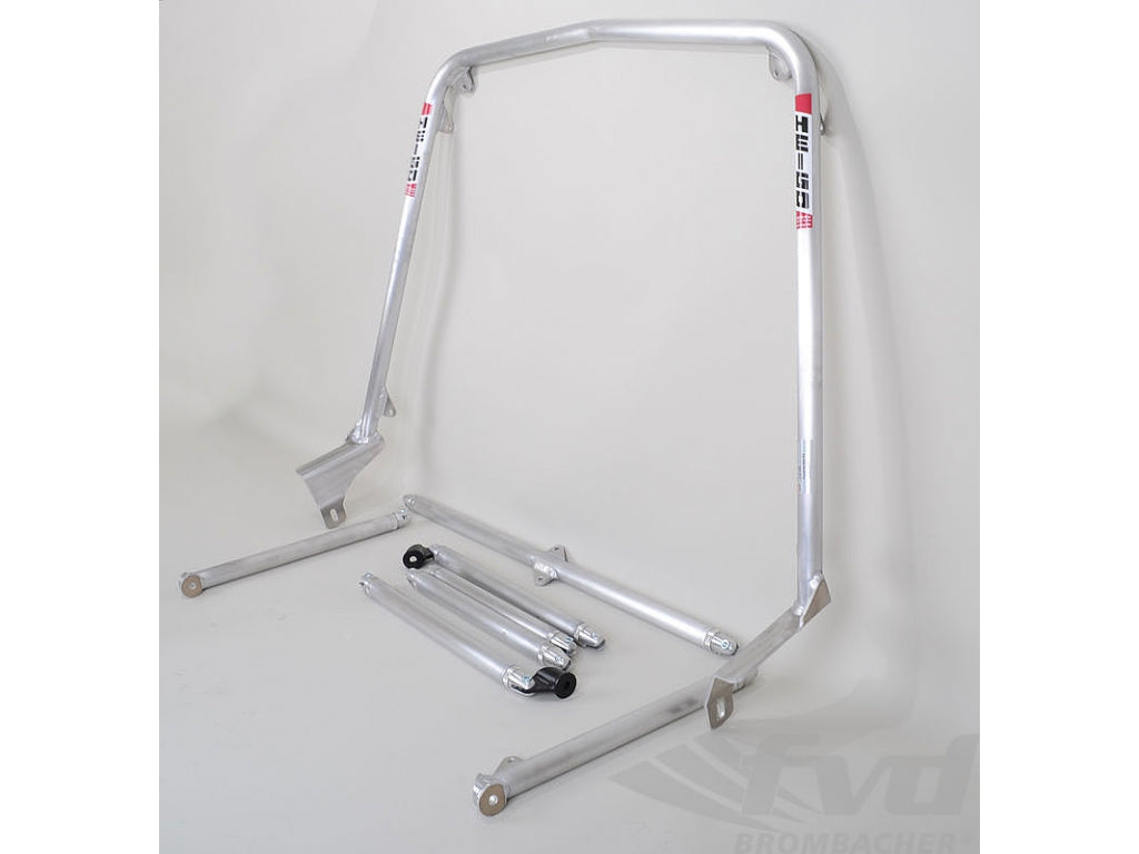 Roll Bar 964 RS Model - Aluminum -Coupe - Without Sunroof - Bolt-in - X Diagonal and Tunnel