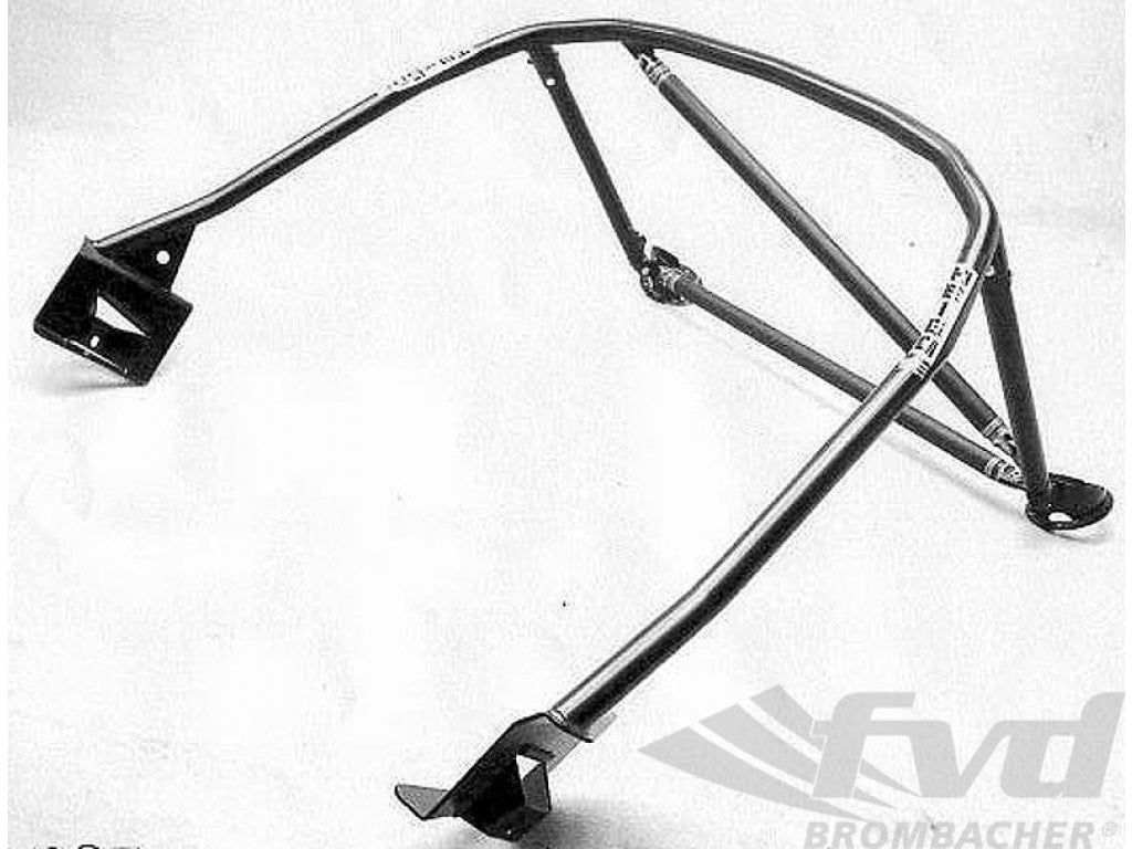 Roll Bar 987.1 and 987.2 Cayman - Steel - Bolt-in - Single Diagonal + Harness Bar
