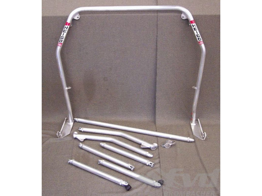 Roll bar alu 996 (Sunroof) Clubsport, bolt-in-bar with tunneling supporting & X-diagonal bars