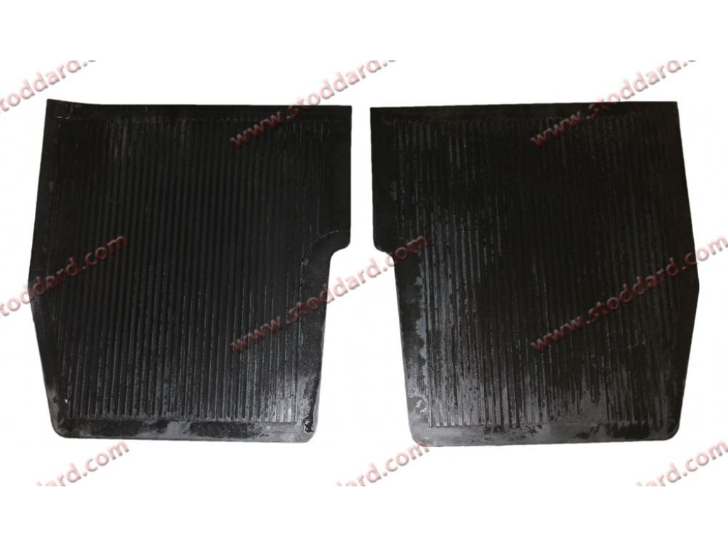 Rubber Rear Floor Mats, Left and Right