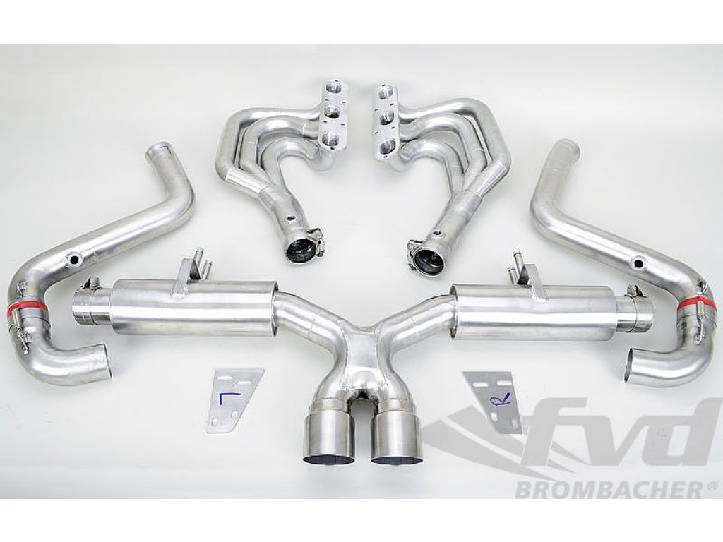 Exhaust System RACE 987 headers, cat bypass, center muffler