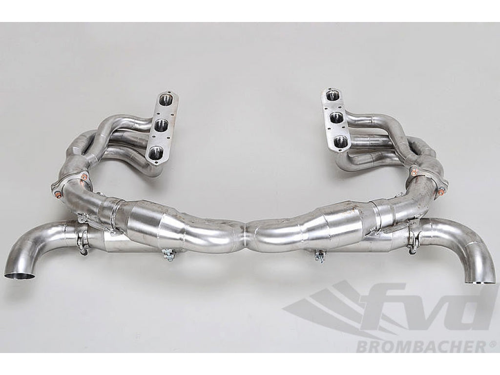 Race Exhaust 996 3.6l L - M&M Catalytic Bypass - with Turn Down Tips