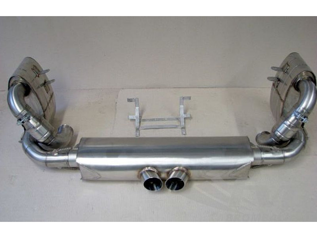 Exhaust System Race 997 RSR M&M Catalytic Bypass, Stainless Steel, with Tips 2x76mm