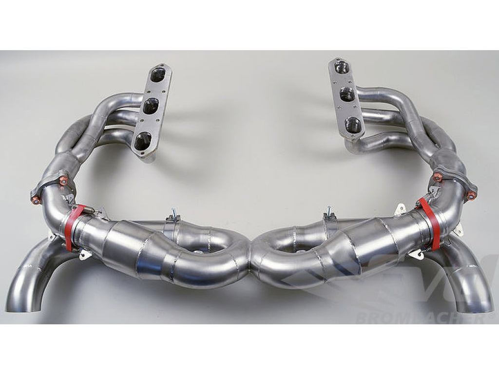 Exhaust System Race 997 M&M Catalytic Bypass, Stainless Steel, with Tips