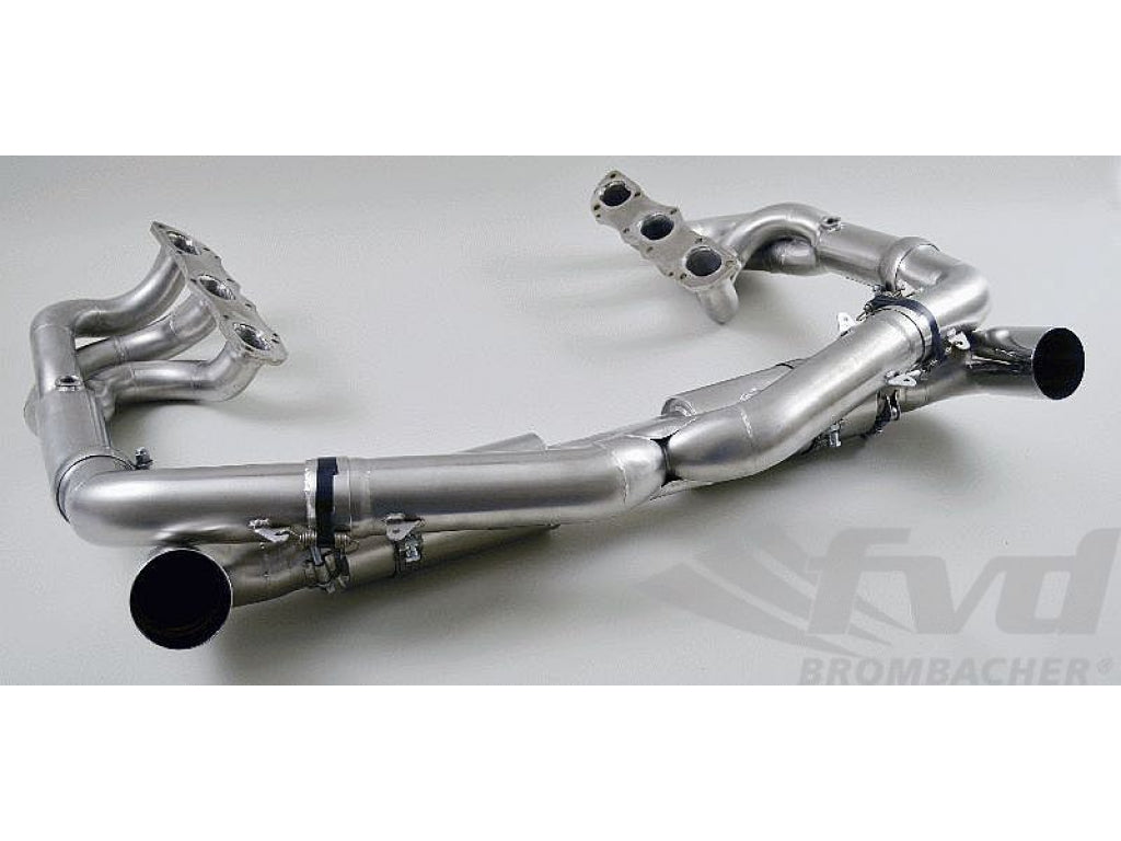 Exhaust System Race 997-2 M&M Catalytic Bypass, Stainless Steel, with Tips