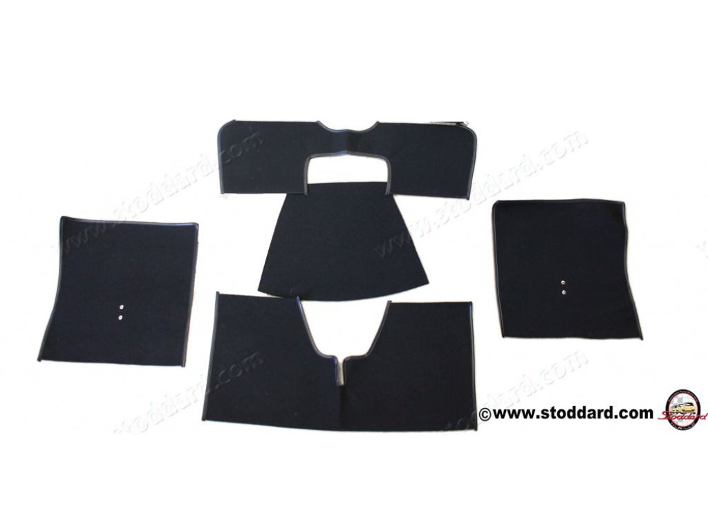 Carpet set, Charcoal Perlon.
