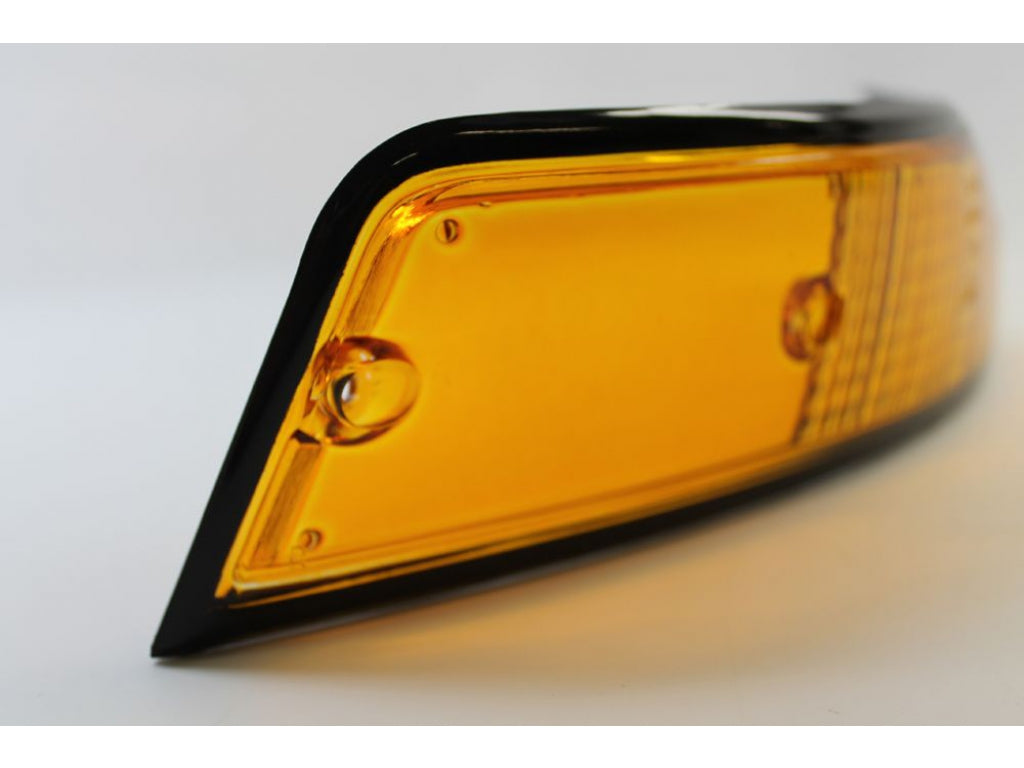 Euro-Spec Front Turn Signal Lens, Left with Black Trim.