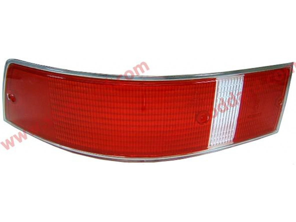 Tail Light Lens, Left with silver trim, USA models.