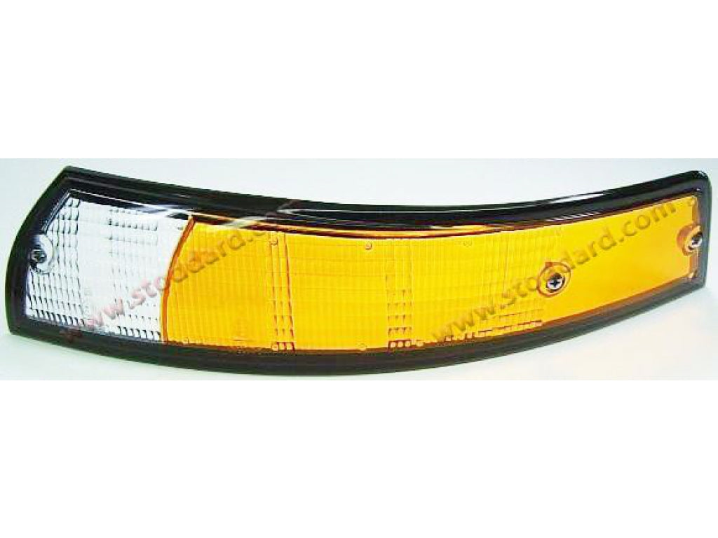 Front Turn Signal Lens, Left, European Version with Black Trim.
