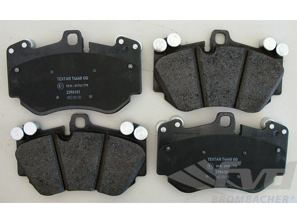 Brake pads cayenne Turbo front 05- 368 KW caliper red 19