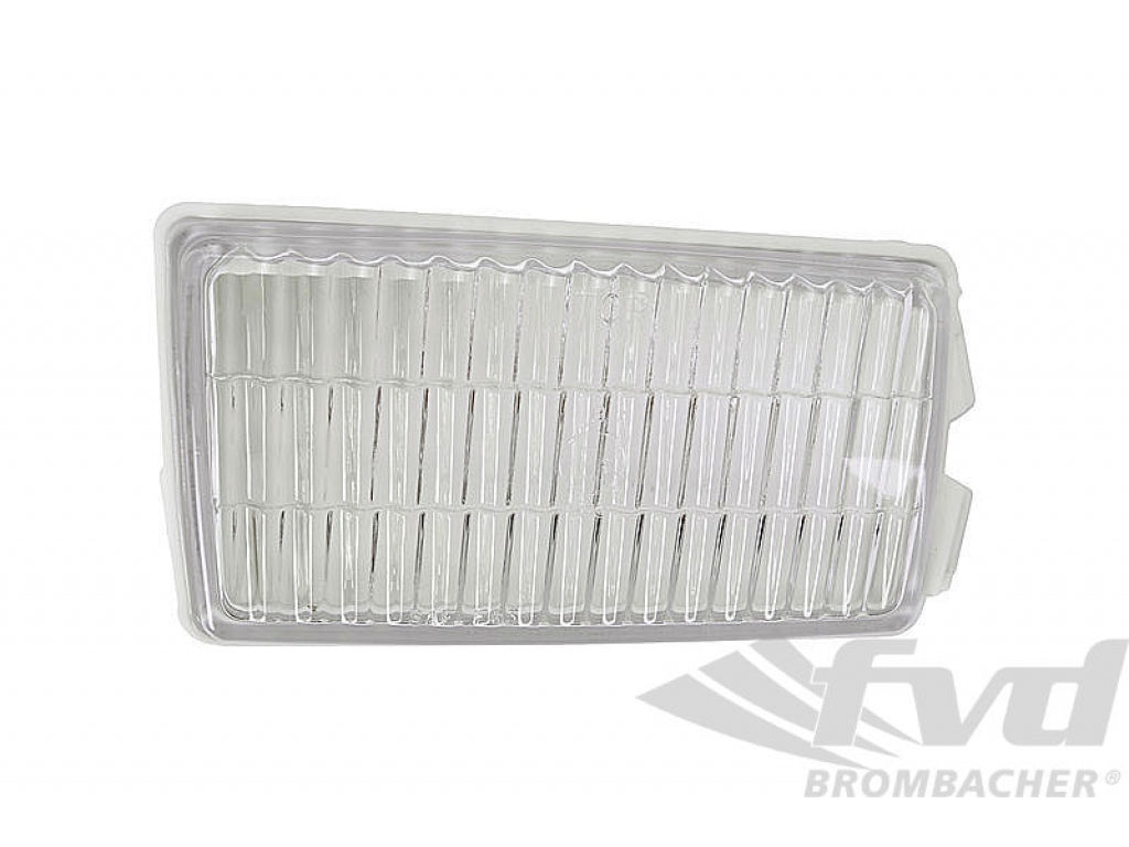 Fog Light Lens 911 3.2 L / 930 3.3 L 1984-89 - Clear - Left