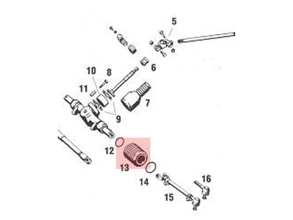 911 Turbo 930 Steering Rack Bellow boot