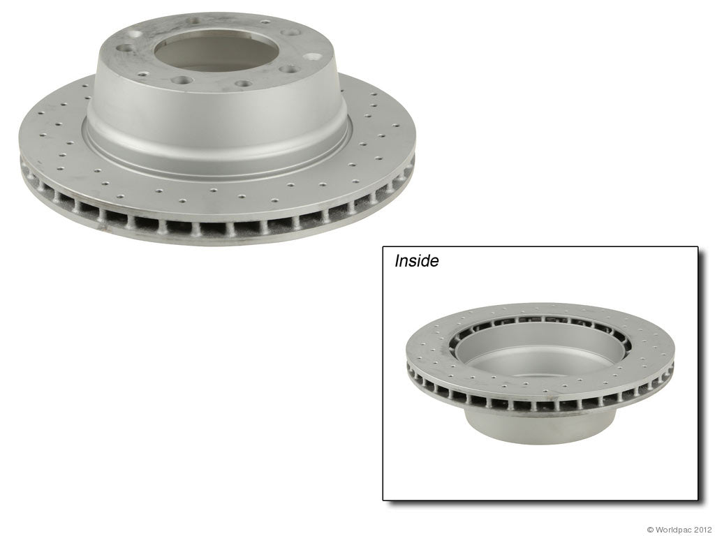 Zimmermann Coated & Cross Drilled Brake Disc - Rear